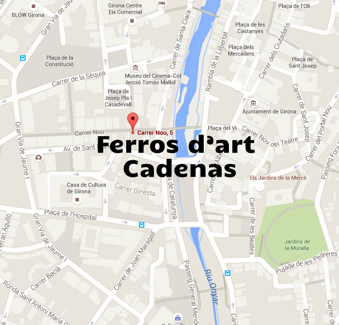 mapa ferros d'art Cadenas - Forja
